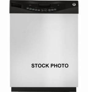 NEW GE DISHWASHER STAINLESS WITH BLACK CONTROL PANEL  