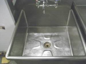 COMMERCIAL NSF PREP SINK WITH FAUCET  