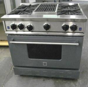 NEW BLUE STAR BLUESTAR 36 GAS RANGE 6 BURNER LARGE OVEN W/FACTORY 