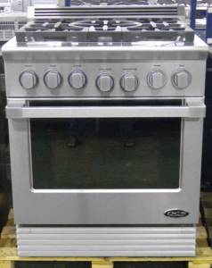 New DCS 30 Stainless Steel Range 5 Burners Model RGU305N